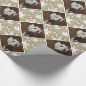 Lounging Westie auf Sofa Geschenkpapier (Ecke)