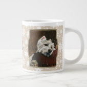 Lounging Westie auf Sofa Jumbo-Tasse (Rechts)