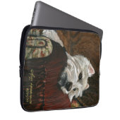 Lounging Westie auf Sofa Laptopschutzhülle (Vorne Rechts)
