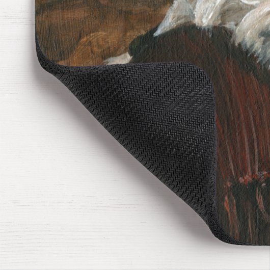 Lounging Westie auf Sofa Mousepad (Ecke)