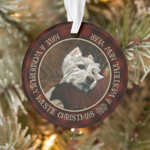 Lounging Westie auf Sofa Ornament