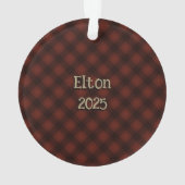 Lounging Westie auf Sofa Ornament (Rückseite)