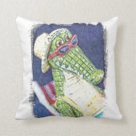 Loungning Lizard Kissen