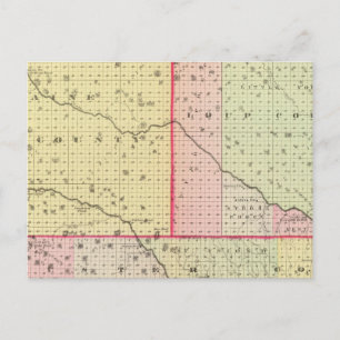 Loup, Blaine, Custer und Logan Landkreis, Nebraska Postkarte