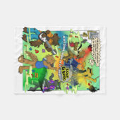 LOUP GAROU Blanket Fleecedecke (Vorderseite (Horizontal))