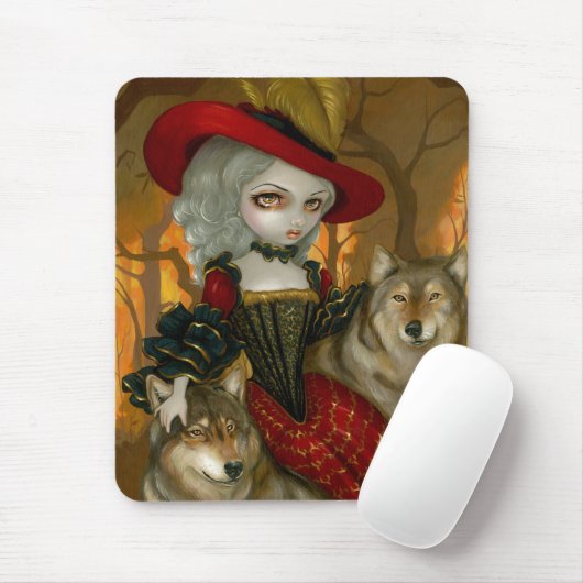 Loup-Garou: d'Automne gotische Wolf-Rokokos Mousepad (Mit Mouse)