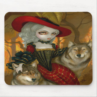 Loup-Garou: d'Automne gotische Wolf-Rokokos Mousepad