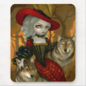 Loup-Garou: d'Automne gotische Wolf-Rokokos Mousepad (Vorne)