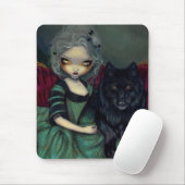 Loup-Garou: Gotischer Wolf Mousepad der Noir (Mit Mouse)