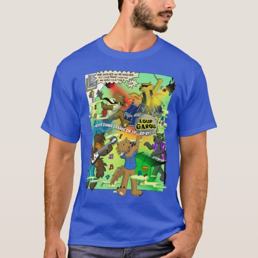 Loup Garou Herren dunkles T-Shirt (Vorderseite)