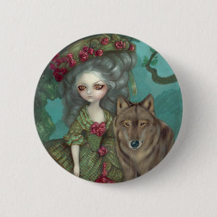 "Loup-Garou:  La Foret" Knopf Button
