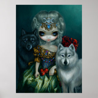Loup-Garou La Grande Prêtresse ART PRINT Wolf Poster