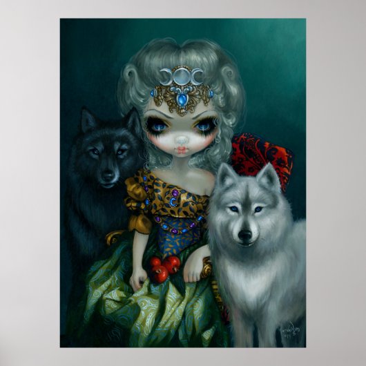 Loup-Garou La Grande Prêtresse ART PRINT Wolf Poster (Vorne)