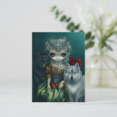 "Loup-Garou:  La Grande Prêtresse" Postkarte (Stehend Vorderseite)