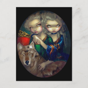 "Loup-Garou:  Les Jumeaux" Postkarte