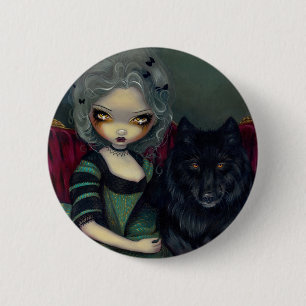 "Loup-Garou: Noir" Knopf Button
