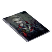 "Loup-Garou:  Rouge-" Notizbuch Le Petit Chaperon Notizblock (Rechte Seite)