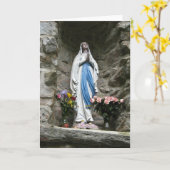 Lourdes-Bild-leere Karte (Gelbe Blume)