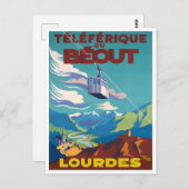 Lourdes France Vintage Postkarte (Vorne/Hinten)
