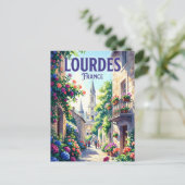 Lourdes Frankreich Postkarte (Stehend Vorderseite)