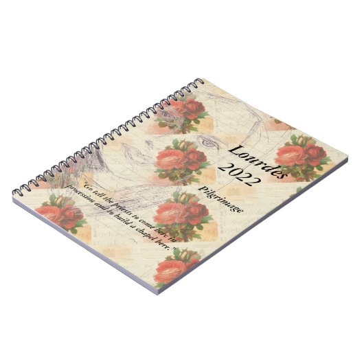 Lourdes Pilgrimage 2022 Notebook Notizblock (Linke Seite)