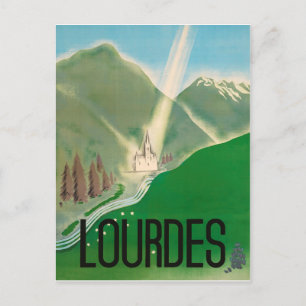 Lourdes, Pyrenäen, Frankreich. Kathedrale Postkarte