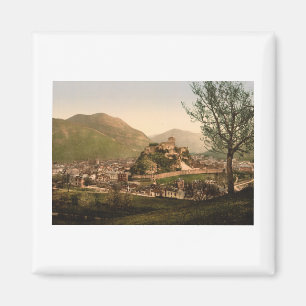 Lourdes, Pyrenäen - Stadt und Schloss Magnet