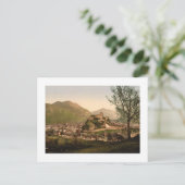 Lourdes, Pyrenäen - Stadt und Schloss Postkarte (Stehend Vorderseite)