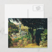 Lourdes, Rosenkirche Postkarte (Vorne/Hinten)