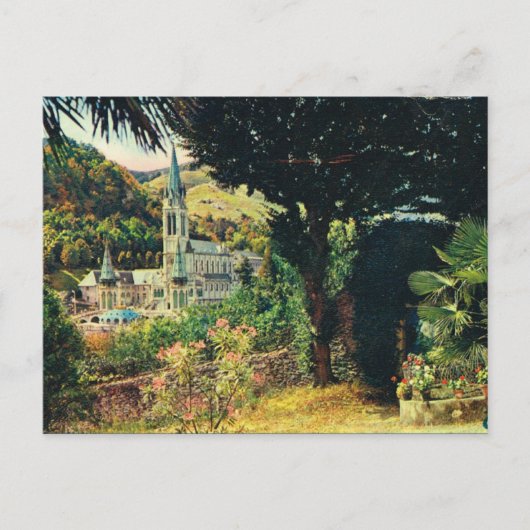 Lourdes, Rosenkirche Postkarte (Vorderseite)