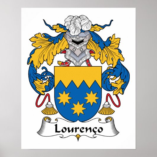 Lourenco Familienwappen Poster (Vorne)