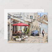 Lourinha Cafe Portugal Postkarte (Vorne/Hinten)