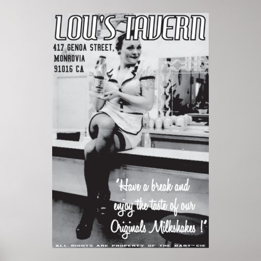 LOU'S TAVERN POSTER (Vorne)