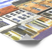 Louth Clock Tower Lincolnshire Poster (Ecke)