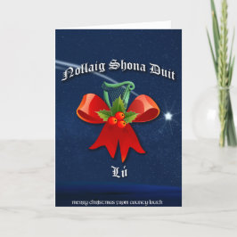 Louth Irish Christmas Card - Nollaig Shona Duit Feiertagskarte