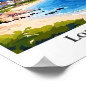 Loutraki Greece Travel Potrait Illustration Poster (Ecke)