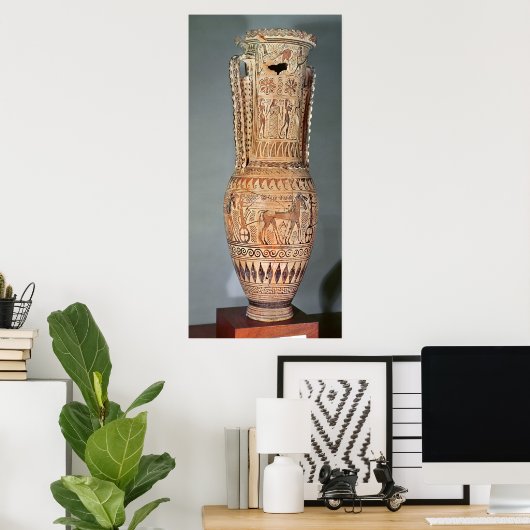 Loutrophoros mit Sphinx Poster (Heimbüro)