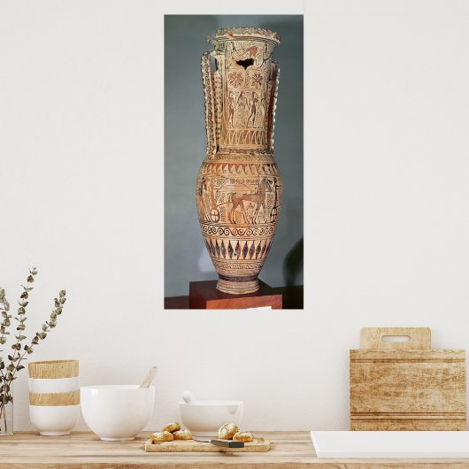 Loutrophoros mit Sphinx Poster (Küche)