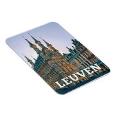 Louvain Belgien Foto von Vintage Magnet (Rechte Seite)