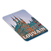 Louvain Belgien Foto von Vintage Magnet (Rechte Seite)