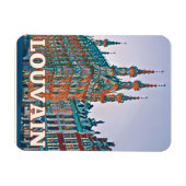 Louvain Belgien Foto von Vintage Magnet (Horizontal)