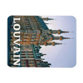 Louvain Belgien Foto von Vintage Magnet (Horizontal)