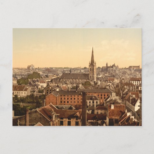 Louvain Cityview, Belgien Postkarte (Vorderseite)