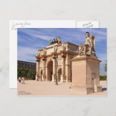 Louvre Arc Postkarte (Vorne/Hinten)