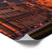 Louvre bei Sonnenuntergang Poster (Ecke)