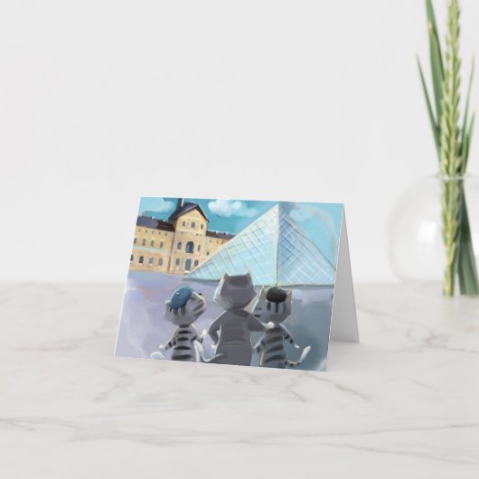 Louvre Blank Card (verschiedene Größen) Dankeskarte (Vorderseite)