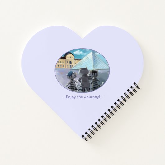Louvre Heart Shaped Notebook - Genießen Notizblock (Rückseite)