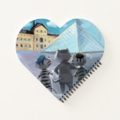 Louvre Heart Shaped Notebook Notizblock (Rückseite)