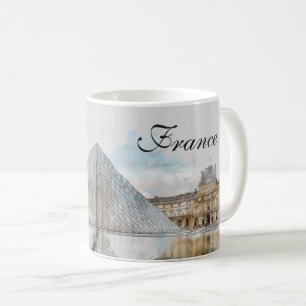 Louvre Museum Kaffeemaschine Tasse Vintag Paris Fr