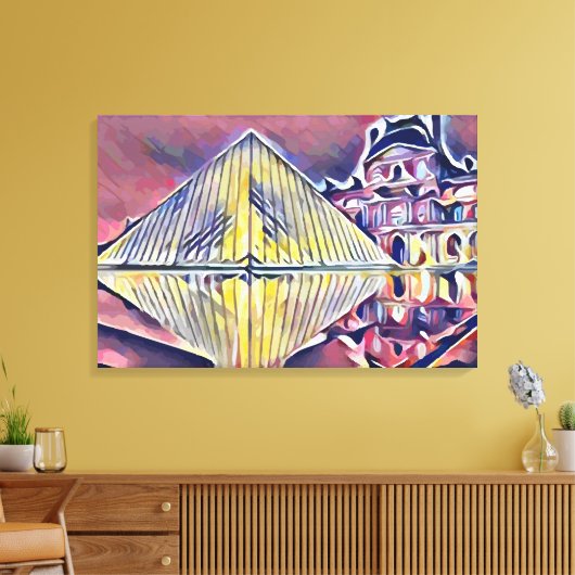 Louvre Museum Leinwanddruck (Insitu (Wohnzimmer))